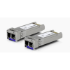Ubiquiti UF-SM-10G SFP+ optikai aljzat LC Duplex - Ezüst (2db)