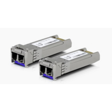 Ubiquiti UF-SM-10G SFP+ optikai aljzat LC Duplex - Ezüst (2db) kábel és adapter
