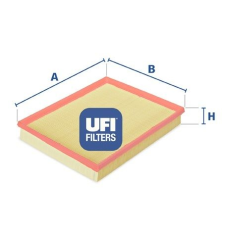 UFI Légszűrő UFI 30.107.00 levegőszűrő