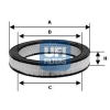 UFI Légszűrő UFI 30.802.01