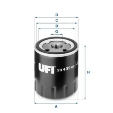 UFI olajszűrő 23.439.00 autóalkatrész