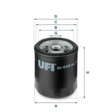 UFI olajszűrő 23.449.00 autóalkatrész