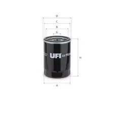 UFI olajszűrő 23.753.00 autóalkatrész