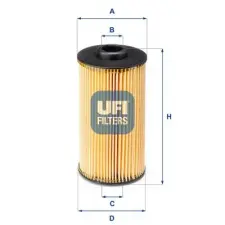 UFI olajszűrő 25.038.00 autóalkatrész