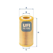 UFI olajszűrő 25.039.00 autóalkatrész