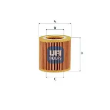 UFI olajszűrő 25.232.00 autóalkatrész