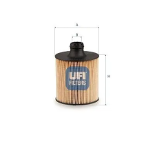 UFI olajszűrő 25.284.00 autóalkatrész