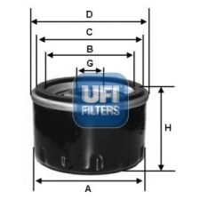 UFI Olajszűrő UFI 23.575.00 olajszűrő