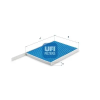 UFI szűrő, utastér levegő 34.233.00