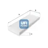 UFI szűrő, utastér levegő 53.014.00
