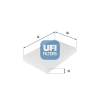 UFI szűrő, utastér levegő 53.038.00