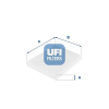 UFI szűrő, utastér levegő 53.043.00
