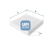 UFI szűrő, utastér levegő 53.129.00
