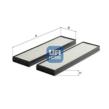 UFI szűrő, utastér levegő 53.163.00 autóalkatrész