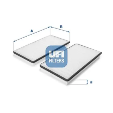 UFI szűrő, utastér levegő 53.228.00 autóalkatrész