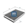 UFI szűrő, utastér levegő 54.161.00