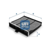 UFI szűrő, utastér levegő 54.237.00