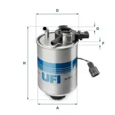 UFI Üzemanyagszűrő 24.018.01 autóalkatrész