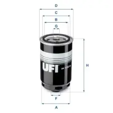 UFI Üzemanyagszűrő 24.122.00 autóalkatrész