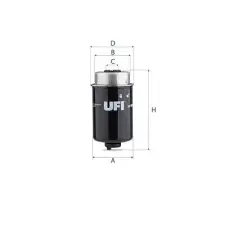 UFI Üzemanyagszűrő 24.464.00 autóalkatrész