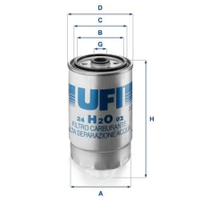 UFI Üzemanyagszűrő 24.H2O.02 autóalkatrész