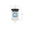 UFI Üzemanyagszűrő 26.H2O.06