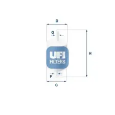 UFI Üzemanyagszűrő 31.010.00 autóalkatrész