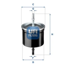 UFI Üzemanyagszűrő 31.811.00 autóalkatrész