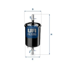UFI Üzemanyagszűrő 31.843.00 autóalkatrész