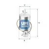 UFI Üzemanyagszűrő 31.853.00