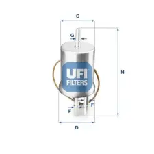 UFI Üzemanyagszűrő 31.853.00 autóalkatrész