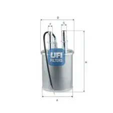 UFI Üzemanyagszűrő 31.A42.00 autóalkatrész