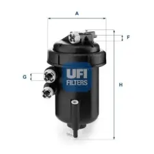 UFI Üzemanyagszűrő 55.127.00 autóalkatrész