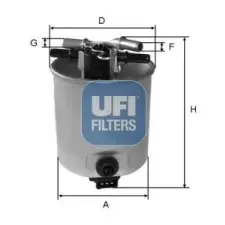 UFI Üzemanyagszűrő 55.393.00 autóalkatrész