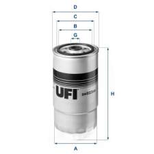 UFI Üzemanyagszűrő UFI 24.023.00 üzemanyagszűrő