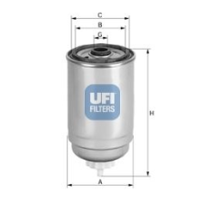 UFI Üzemanyagszűrő UFI 24.439.00 üzemanyagszűrő