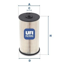 UFI Üzemanyagszűrő UFI 26.007.00 üzemanyagszűrő
