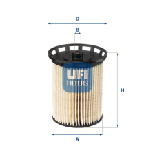 UFI Üzemanyagszűrő UFI 26.129.00 üzemanyagszűrő