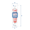 UFI Üzemanyagszűrő UFI 31.015.00