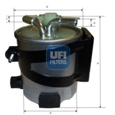 UFI Üzemanyagszűrő UFI 55.418.00 üzemanyagszűrő