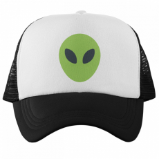  UFÓ Emoji - Trucker Hálós Baseball Sapka