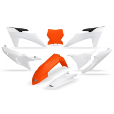 UFO Műanyag készlet komplett UFO KTM SX / SX-F 2023 narancs / fehér egyéb motorkerékpár alkatrész