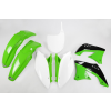 UFO műanyag szett gyári színekben zöld/fekete/fehér Kawasaki KX450F UFO