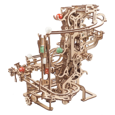  Ugears 3D fa mechanikus puzzle golyópálya láncmechanizmussal puzzle, kirakós