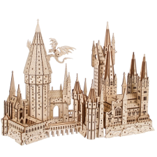 Ugears 3D mechanikus fa puzzle Roxfort kastély, Harry Potter puzzle, kirakós
