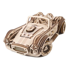 Ugears játék - 3D fa mechanikus kirakós Driftelő versenyautó Cobra puzzle, kirakós