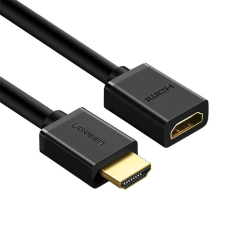 uGreen 1.4 HDMI csatlakozós hosszabbítókábel 5 m-es (fekete) kábel és adapter