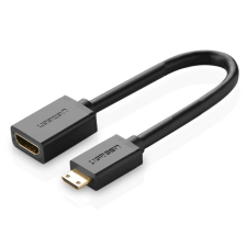 uGreen 20137 Mini HDMI-HDMI adapter 22 cm fekete (20137) (UG20137) kábel és adapter