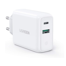 uGreen 60468 mobiltelefon töltő Táblagép, Telefon, Univerzális Fehér AC Gyorstöltés Beltéri (60468) mobiltelefon kellék
