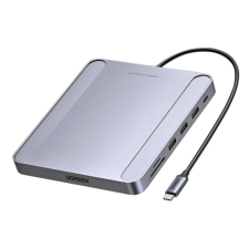 uGreen 7in1 adapter USB-C 3x USB-A 3.0 + USB-C + RJ45 + SD + TF (60378) (UG60378) laptop kellék